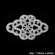 Sew-On Diamante Motif - 110mm x 65mm - Silver